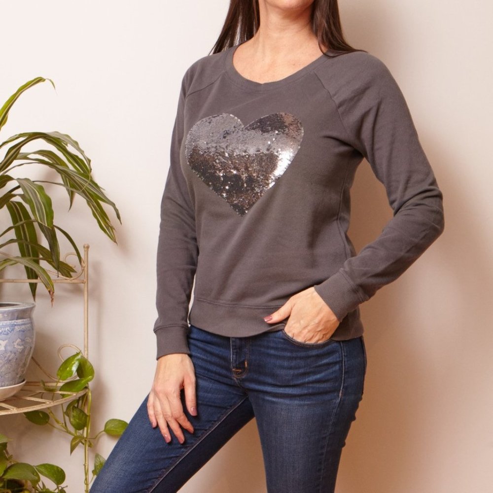 Victoria Secret Sweatshirt with Heart in Sequence